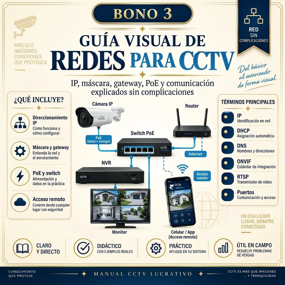 Guía Visual de Redes para CCTV
